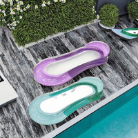 Hamac de natation gonflable transparent en PVC avec chaise de piscine en filet nouveau lit flottant