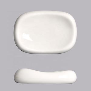 Service de vaisselle en céramique et porcelaine <span class=keywords><strong>rectangulaire</strong></span> épaisse, blanche unie, moderne et haut de gamme, écologique, de Guangzhou, pour restaurant et petit-déjeuner - Product Image 2