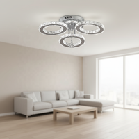 Plafonniers LED ronds en acrylique et fer, modernes, à montage en surface, économiseurs d'énergie, pour salon
