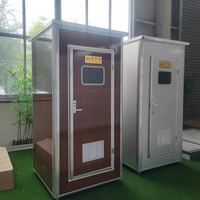 Toilette préfabriquée Toilette publique portable en acier Salle de bain mobile avec douche Toilette mobile Salle de bain extérieure WC