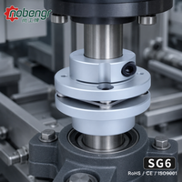 Coupleur de mouvement robotique CNC à vis de serrage à diaphragme en aluminium anodisé argenté de précision, sans jeu, rotation identique