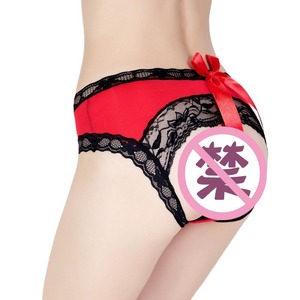 Braguitas de mujer de talle medio, color liso, con ribete de encaje, ropa interior transpirable para chica - Product Image 5