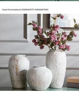Vase Rétro en Céramique Chinoise Contemporaine de Style Antique Décor de Table de Luxe avec Affichage Unique Design Moderne pour la Maison - Product Image 5