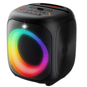 ลำโพงพกพาไร้สายกำลังสูง สำหรับคาราโอเกะ พร้อมไฟ RGB สำหรับงานปาร์ตี้ครอบครัว งานกลางแจ้ง และโฮมเธียเตอร์ - Product Image 3