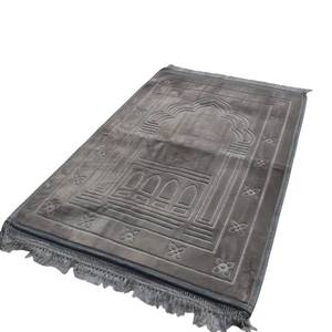 Alfombra de borlas suave y gruesa de alta calidad con diseño floral, alfombra de oración islámica Raschal, tapete de oración musulmán, lavable para uso doméstico. - Product Image 5