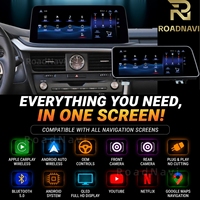 Sistema de Navegación Android Estéreo HD de Doble Sistema RoadNavi para Lexus RX 2016-2020, Reproductor Multimedia de Video, Carplay Inalámbrico, GPS