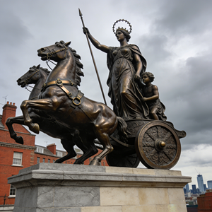 <span class=keywords><strong>Sculpture</strong></span> de grande taille sur mesure pour place publique extérieure, statue en bronze de la reine Boudica des Celtes - Product Image 2