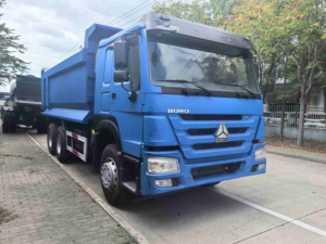 Camion benne minier d'occasion Sinotruk HOWO 371 400 Diesel 6X4 10 roues Euro2 avec conduite à gauche - Product Image 3