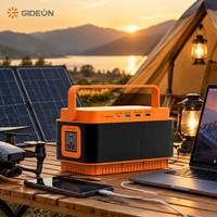 Station d'alimentation solaire portable 250W 222Wh avec générateur de batterie et sorties AC/DC/USB pour le camping en plein air, les camping-cars et les situations d'urgence