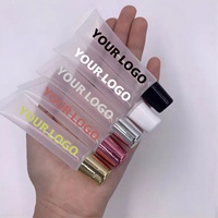 Tubo de Plástico Personalizable con Logotipo, Vacío, de 5ml/10ml/15ml/18ml, para Bálsamo Labial/Lápiz Labial/Brillo Labial, con Tapa de Rosca, Recargable, con Serigrafía