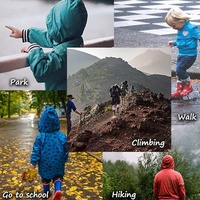 Meilleure veste coupe-vent légère pour enfants, imperméable, coupe-vent, respirante, à capuche, fermeture éclair, automne, marque personnalisée