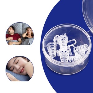 携帯用中空シリコーン防いびき装置柔らかく通気性睡眠鼻クリップ防いびきストッパー呼吸器 - Product Image 2