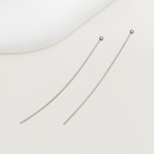 White K Gold <b>Silver</b> Ball Needles Copper Plated Round Head For DIY Jewelry Making Accessories <b>Earring</b> Pendant Bead Needles GJ 02 - Product Image 4