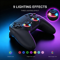 Manette sans fil programmable avec éclairage RVB, 4 niveaux de vibration et capteur gyroscopique six axes pour PS5