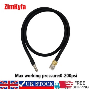 Tuyau d'air flexible HPA SLP avec raccord rapide à baïonnette, 40 pouces, noir, métal/PVC, avec connexions standard US - Product Image 6