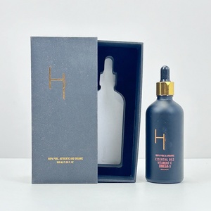 Custom <b>Box</b> Size120ml 60ml 1oz 2oz <b>White</b> Vacuum Emulsion Bottle Plastic Bottle With Black Paper <b>Box</b> Package - Product Image 6