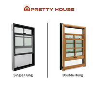 Fenêtre moderne à guillotine en aluminium insonorisée personnalisée fenêtre simple à double guillotine prix philippines