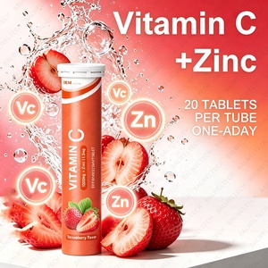 Suplementos OEM ODM Más Vendidos, Tabletas Efervescentes de Vitamina C 1000mg Sin Azúcar con Zinc - Product Image 5