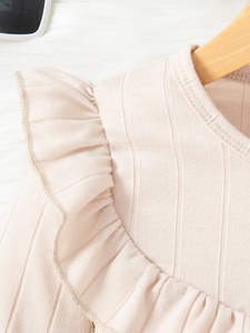 Set di <span class=keywords><strong>abbigliamento</strong></span> per ragazze alla <span class=keywords><strong>moda</strong></span> nuovo Design per bambini che indossano pantaloni cachi a maniche lunghe - Product Image 3