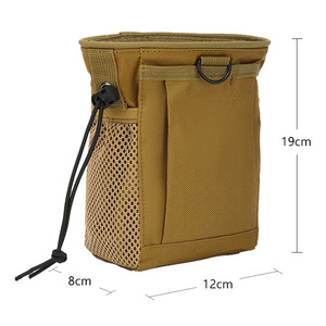 Outdoor MOLLE Tactical Dump Pouch Waterproof Oxford Utility Belt Waist Bag Drawstring Accessory Pouch Wholesale - Product Image 4