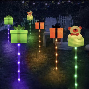 Outdoor Christmas Solar LED <strong>Little</strong> Lollipop Stick Flower <strong>Candy</strong> Cane Light Garden Park Patio Stake Decoration Light - Product Image 2
