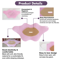 Bande adhésive buccale anti-ronflement hypoallergénique en forme de bouche rose, adhésif de qualité médicale, taille personnalisée, certifiée CE ISO, patch pour les lèvres