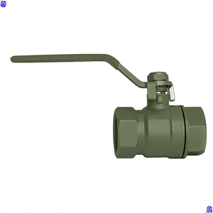 Válvula de Bola de Acero Galvanizado COVNA DN50 de 2 Pulgadas, 2 Vías, 2PC, Rosca NPT, 1000 WOG, Accionamiento por Palanca, Upvc/Latón/Acero Inoxidable - Product Image 3