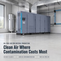 Compresseur d'air rotatif à vis sans huile Atlas Copco ZR ZT 160-315 VSD FF iMD ISO 8573-1 Classe 0 Fournisseur OEM ODM en gros