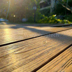 Planches de <span class=keywords><strong>terrasse</strong></span> en WPC à relief 3D, revêtement de sol composite <span class=keywords><strong>bois</strong></span>-plastique écologique, imperméable, antidérapant, <span class=keywords><strong>terrasse</strong></span> extérieure - Product Image 4
