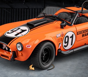 2026-03 Doublehorse 1:24 Modellino Auto Sportiva Classica Convertibile <span class=keywords><strong>Cobra</strong></span> in Lega con Suono e Luci - Product Image 5