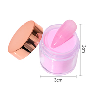Poudre acrylique pour ongles rose nude 10g, 15 couleurs, paillettes cristallines roses, pour extension/plongée/gravure, poly monomère FA229