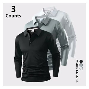Camiseta Polo Personalizada para Hombre, 400G, Mezcla de Algodón Pesado, Manga Larga, Cuello Camisero, Marca Privada, OEM ODM - Product Image 6
