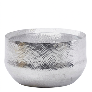 Mesa de Centro Moderna de Metal Martillado Living Upgrade, Mueble Decorativo para Sala de Estar, Diseño Geométrico Hecho a Mano - Product Image 1