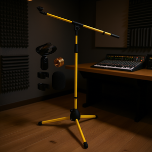 Soporte de Micrófono con Brazo Ajustable Ms 080 Ylw, Trípode Metálico para Instrumentos Musicales D0100H5H7YP - Product Image 2