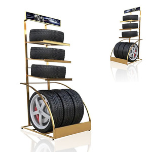 Présentoir <span class=keywords><strong>de</strong></span> roue d'or <span class=keywords><strong>de</strong></span> plancher fait sur commande pneu présentoir en métal <span class=keywords><strong>pour</strong></span> le <span class=keywords><strong>magasin</strong></span> <span class=keywords><strong>de</strong></span> <span class=keywords><strong>voiture</strong></span> - Product Image 1