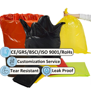 Sacchi per Rifiuti Extra Resistenti su Misura, Colore Nero, Spessore Personalizzabile, in HDPE/LDPE Vergine, Resistenti alle Forature per Rifiuti Industriali - Product Image 2