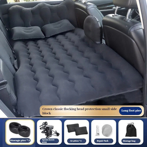 Портативный складной надувной подседельный Кровать Автомобильный надувной матрас для семейного отдыха и дома для кемпинга и путешествий - Product Image 6