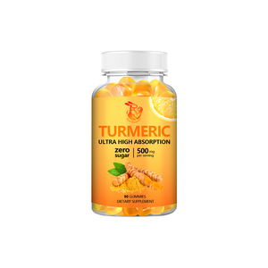 Suplemento Herbal Premium de Alta Calidad para una Piel Sana, Promueve la Función Energética, Gomitas de Cúrcuma y Curcumina para Adultos - Product Image 1
