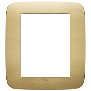 Vimar Placca Redonda 8M Ottone Spazzolato 18.5 cm de Largo 2.2 cm de Altura - Product Image 1