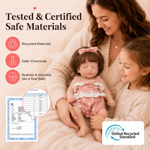 BAkwbwBY Muñeca Bebé Reborn Personalizable de Silicona Sólida de 12 Pulgadas, Suave, con Vestido y Set de Regalo para Niños de 3+ Años, Regalo Perfecto - Product Image 5