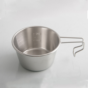 Sierra Cup-304 thép không gỉ ngoài trời Cookware <span class=keywords><strong>Set</strong></span> cho cắm trại và đo lường bát - Product Image 6