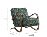 Chaise longue moderne et confortable avec structure en fer et revêtement en tissu pour la maison et le balcon