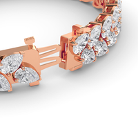 Bracelet à maillons en argent sterling 925 fait main, serti de pierres de moissanite cultivées en laboratoire, design cubain glacé pour un style audacieux et élégant