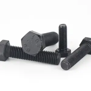 Grade 12.9 Black Colored M6 M8 Titanium High Strength Thread Bolt