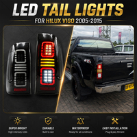 Feux arrière LED pour Toyota Hilux Vigo 2005-2015, Plug & Play, paire gauche et droite, ensemble de feux arrière