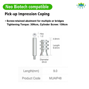 การถ่ายโอนรากฟันเทียมถาดเปิดหลายหน่วย Mua ความประทับใจการรับการพิมพ์การจัดการสำหรับ <span class=keywords><strong>NEO</strong></span> BIOTECH - Product Image 2