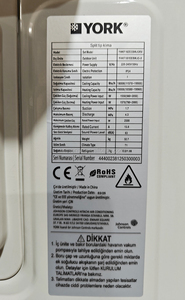Climatisation murale split à inversion York 18 000 <span class=keywords><strong>BTU</strong></span>, refroidissement et chauffage, haute efficacité pour grande pièce, dernière vente de liquidation - Product Image 6