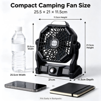 Ventilateur de camping à refroidissement par air, petit ventilateur de bureau, ventilateur personnalisé