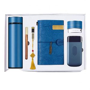 Luxury Stainless Steel Personalized Notebook Gift Set Hot Selling Promotional Vacuum <b>Cup</b> Pen USB Keychain for Graduation Welcome - Product Image 2