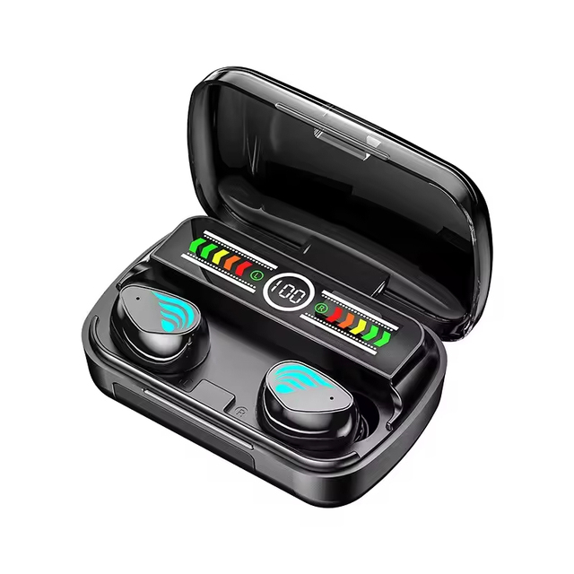 M27 BT V5.3 LED Digital Display Smart Touch Headset TWS Headphones Wireless Cheap Earbuds Portable Power Bank Earphone